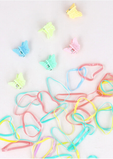 Set 6 pincitas mariposas ligas