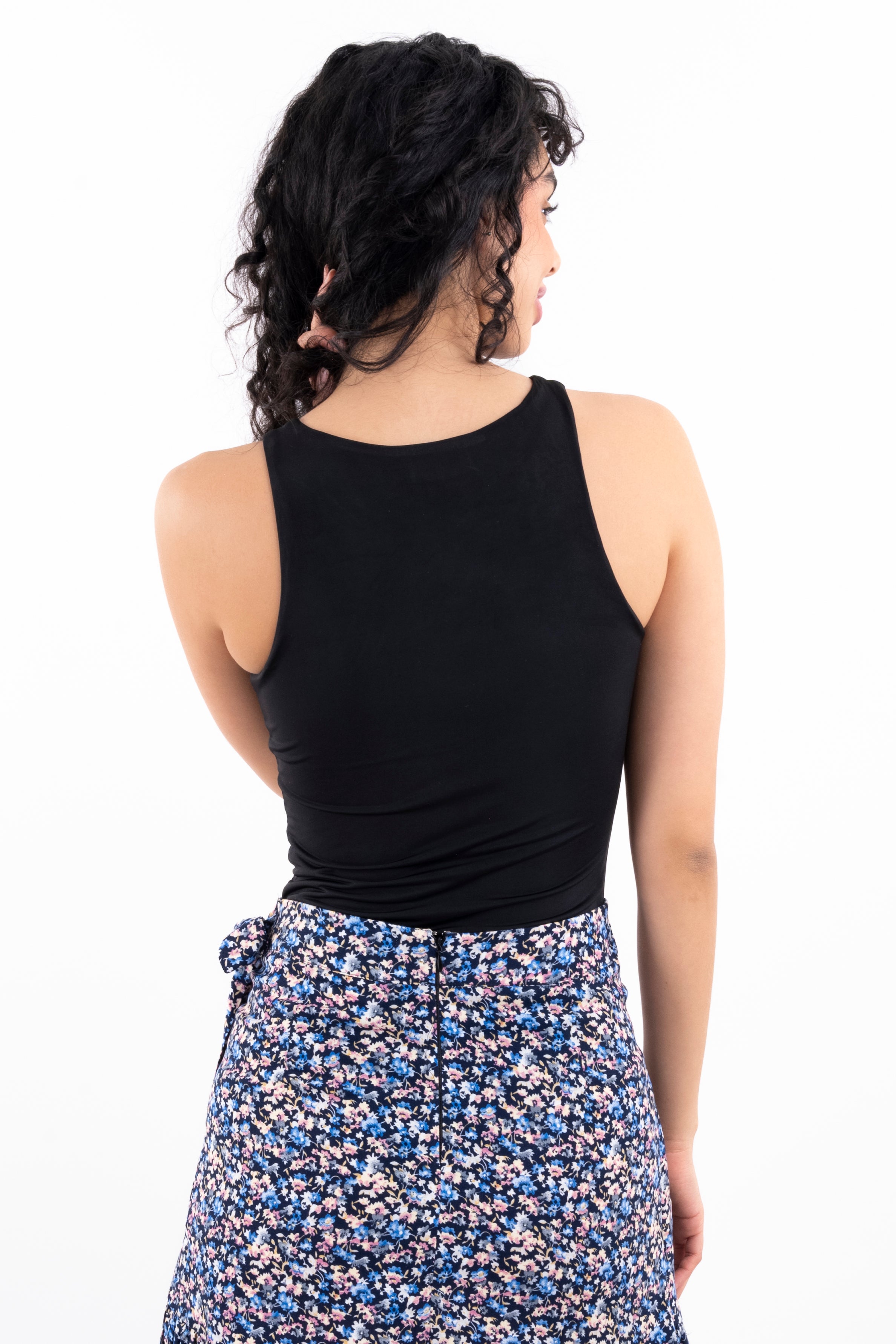 Bodysuit tank seamless tirantes NEGRO