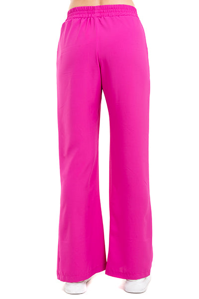 Pantalón amplio liso cintura elástica FIUSHA