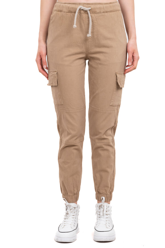 Jeans cargo elástico cintas