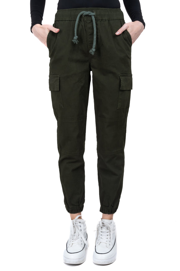 Jeans cargo elástico cintas