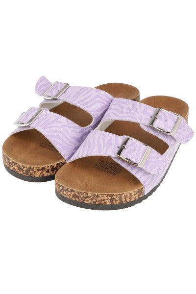 Sandalias doble cinta hebilla LILA