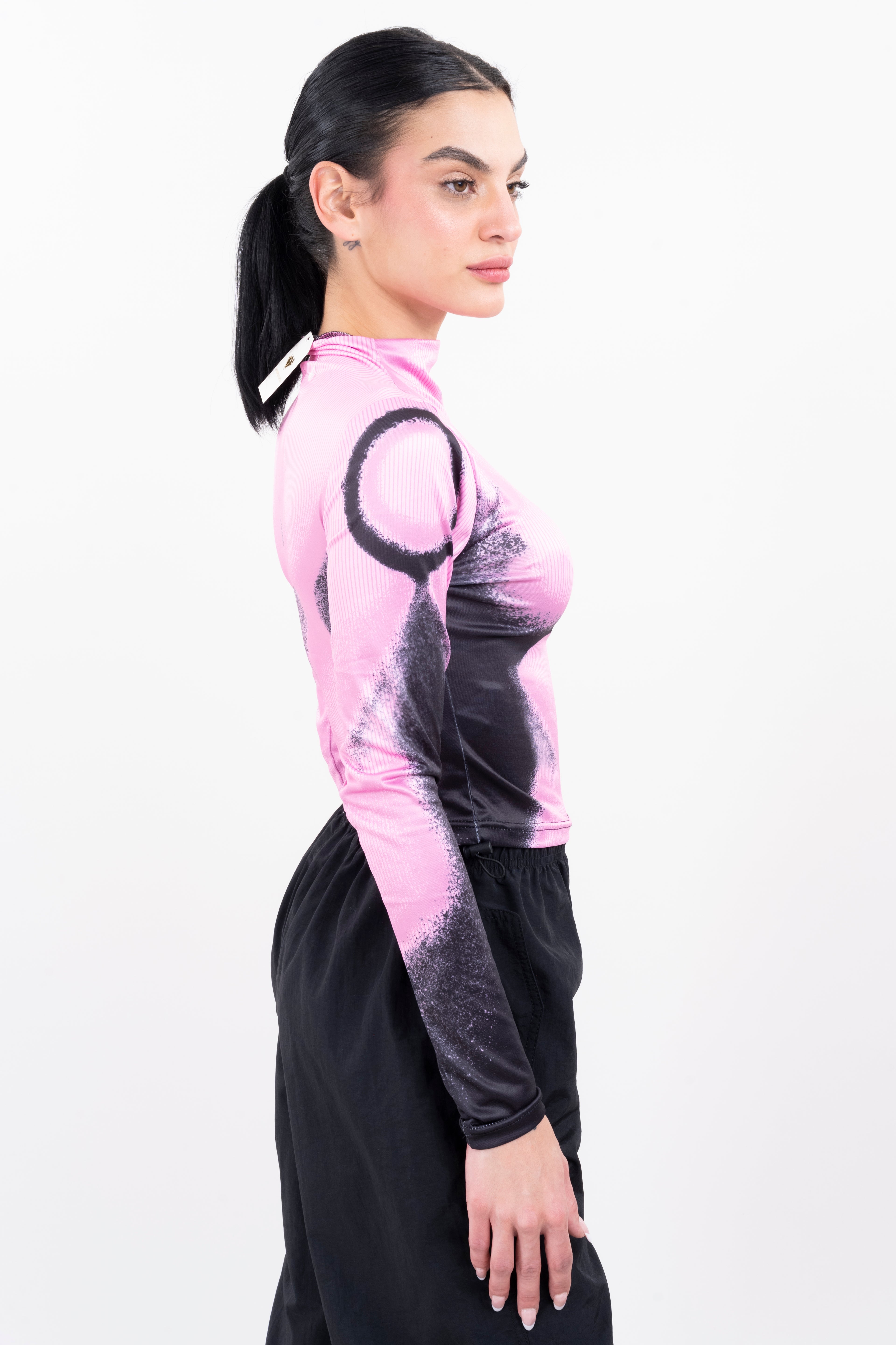 Top acanalado tie dye ROSA COMBO