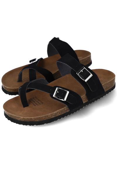 Sandalias doble hebilla NEGRO