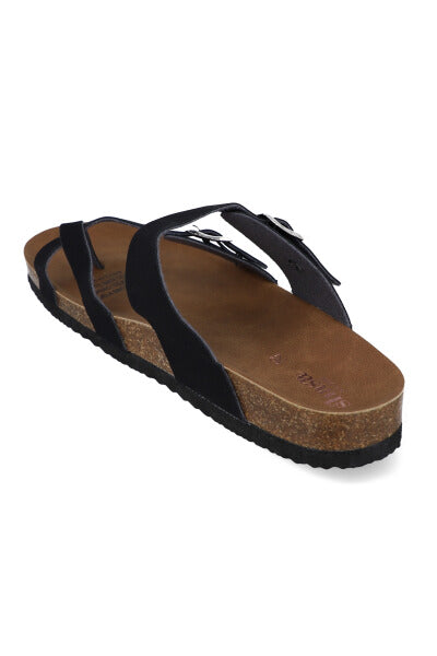 Sandalias doble hebilla NEGRO