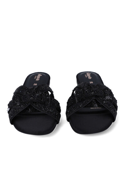 Sandalias pala brillos NEGRO