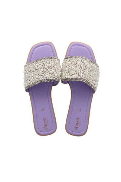 Sandalias pala aplicaciones perlas