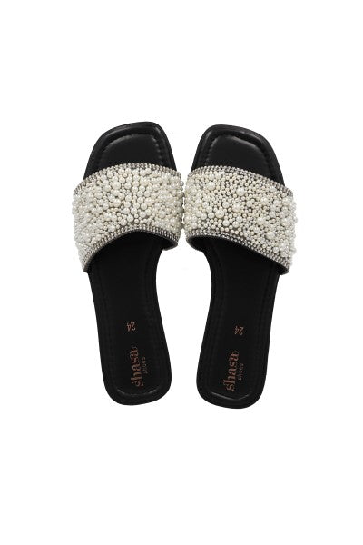 Sandalias pala aplicaciones perlas