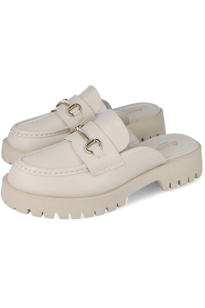 Loafer mula chunky BEIGE