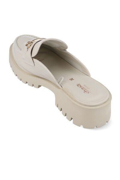 Loafer mula chunky BEIGE