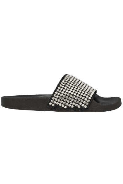 Sandalias slide brillos