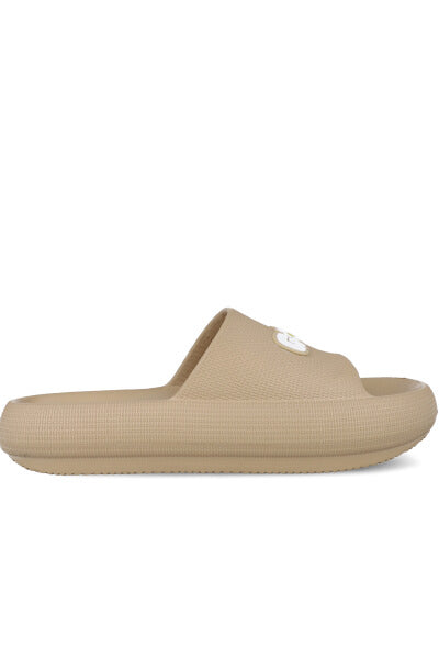 Sandalias slide frase delantera NUDE