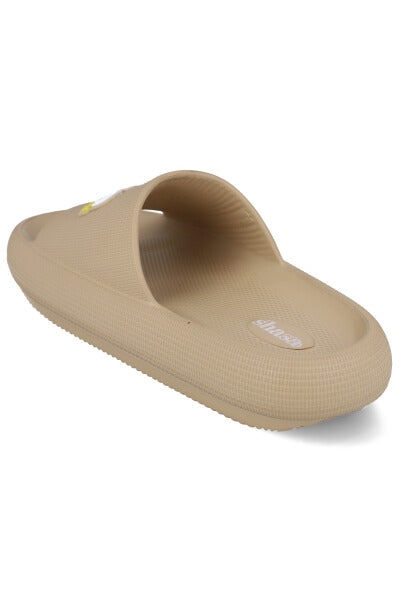 Sandalias slide frase delantera NUDE