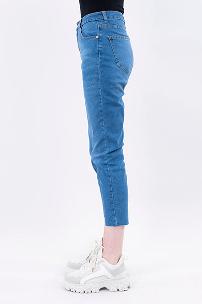 Jeans mom corte STONE MEDIO