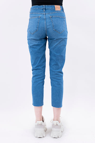 Jeans mom corte STONE MEDIO