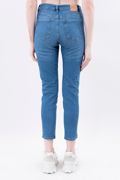 Jeans skinny destrucciones frontales STONE MEDIO