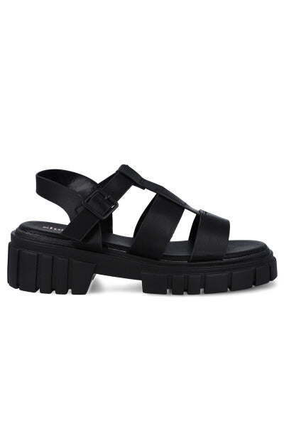 Sandalias cangrejeras monocolor NEGRO