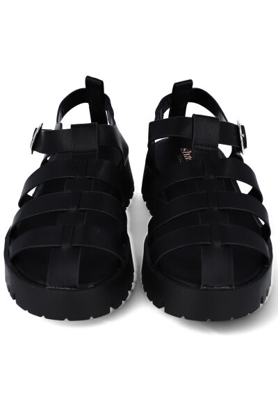 Sandalias cangrejeras monocolor NEGRO