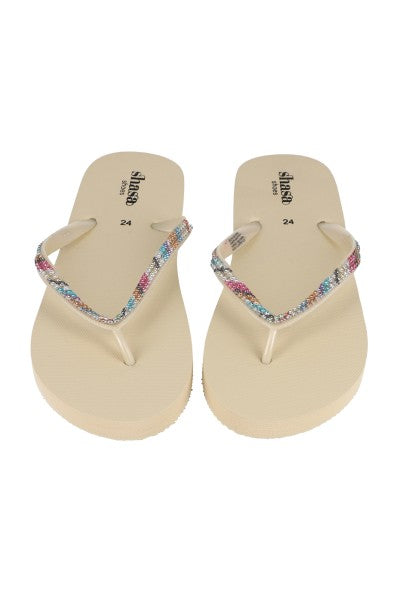 Flip flop cintas brillos ARENA