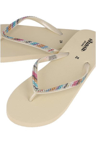 Flip flop cintas brillos ARENA