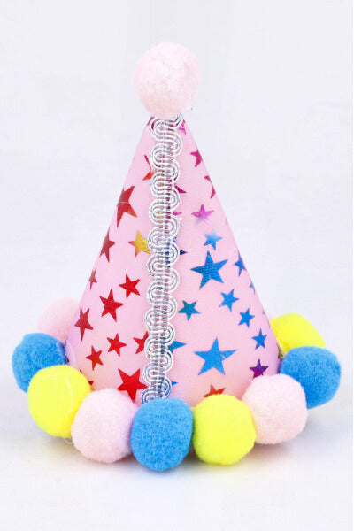 Gorrito cumpleañero mascota ROSA
