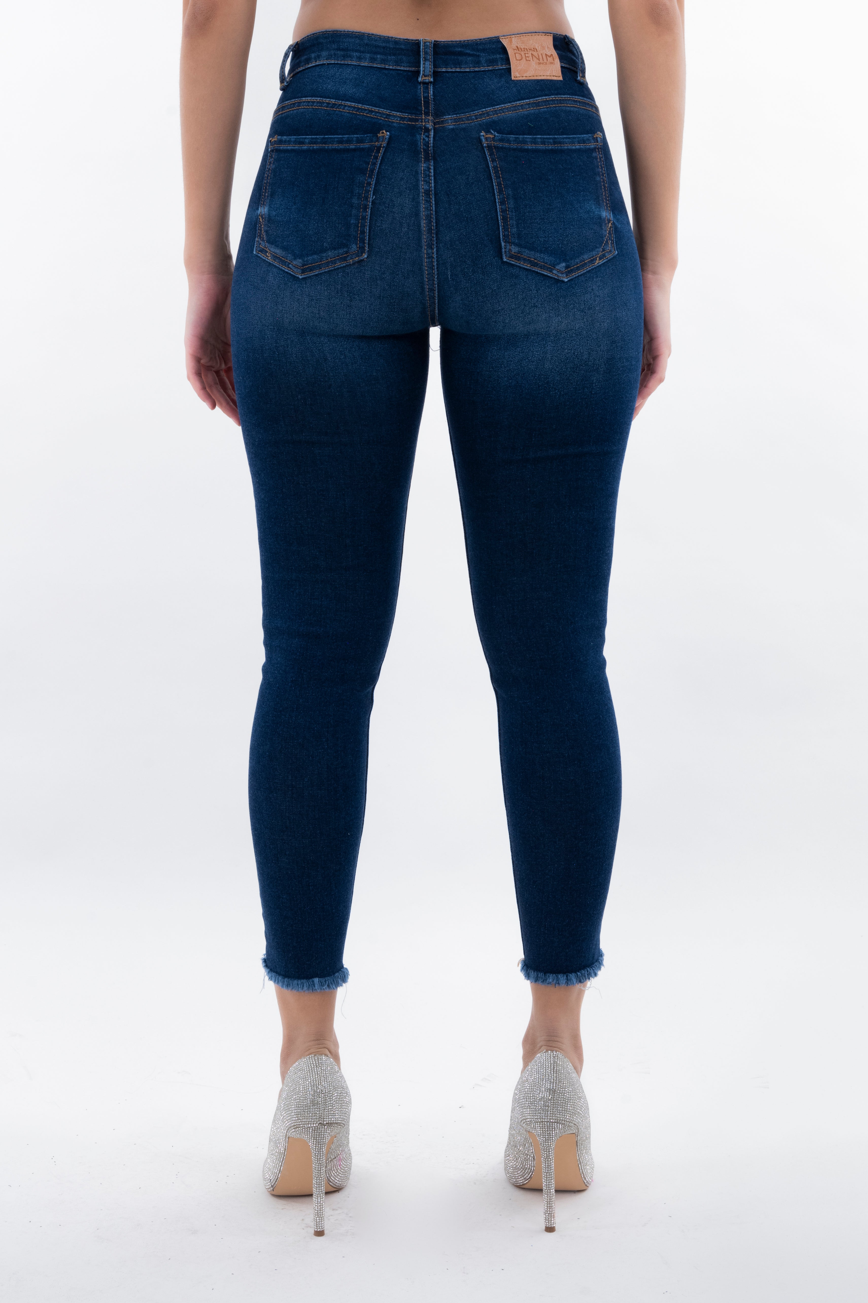 Jeans Skinny Destrucciones Deslavado DARK WASH