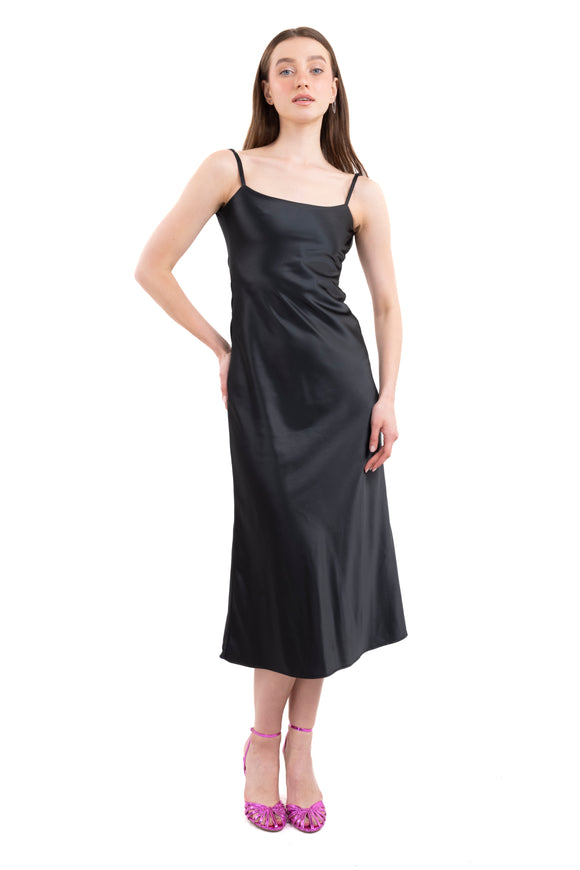 Vestido satinado ajustable