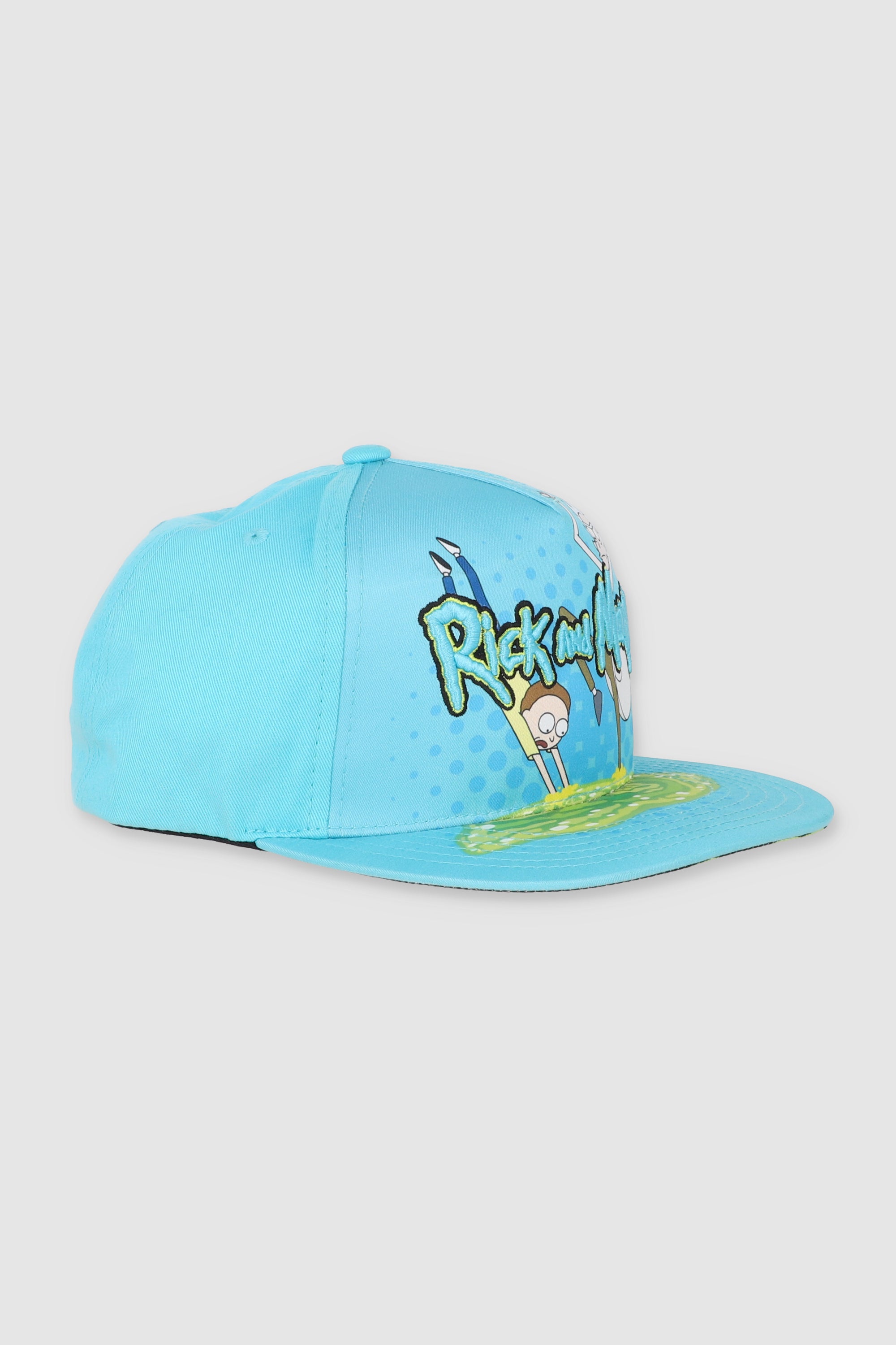 Gorra plana Rick and Morty AZUL BRILLANTE