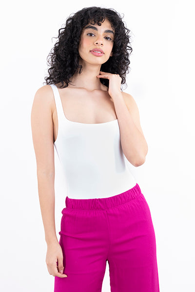 Bodysuit escote cuadrado BLANCO