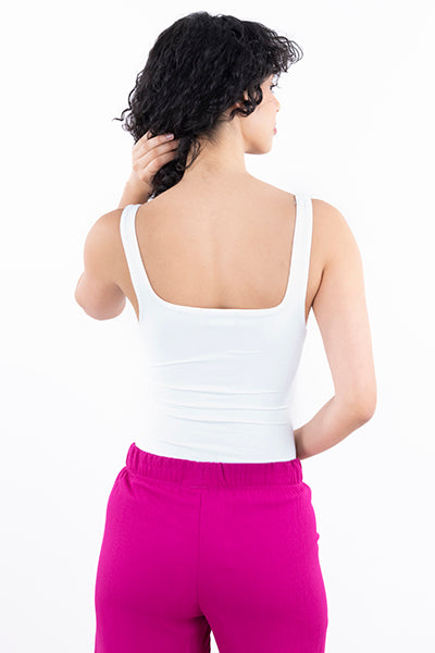 Bodysuit escote cuadrado BLANCO