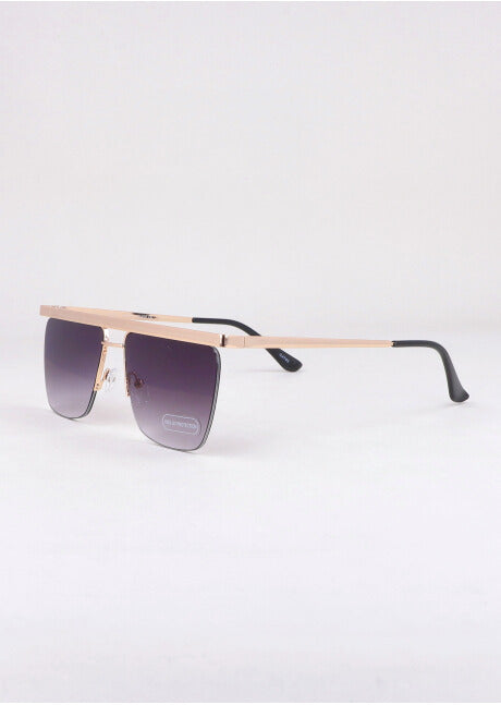 Lentes cuadrados decorativo metálico
