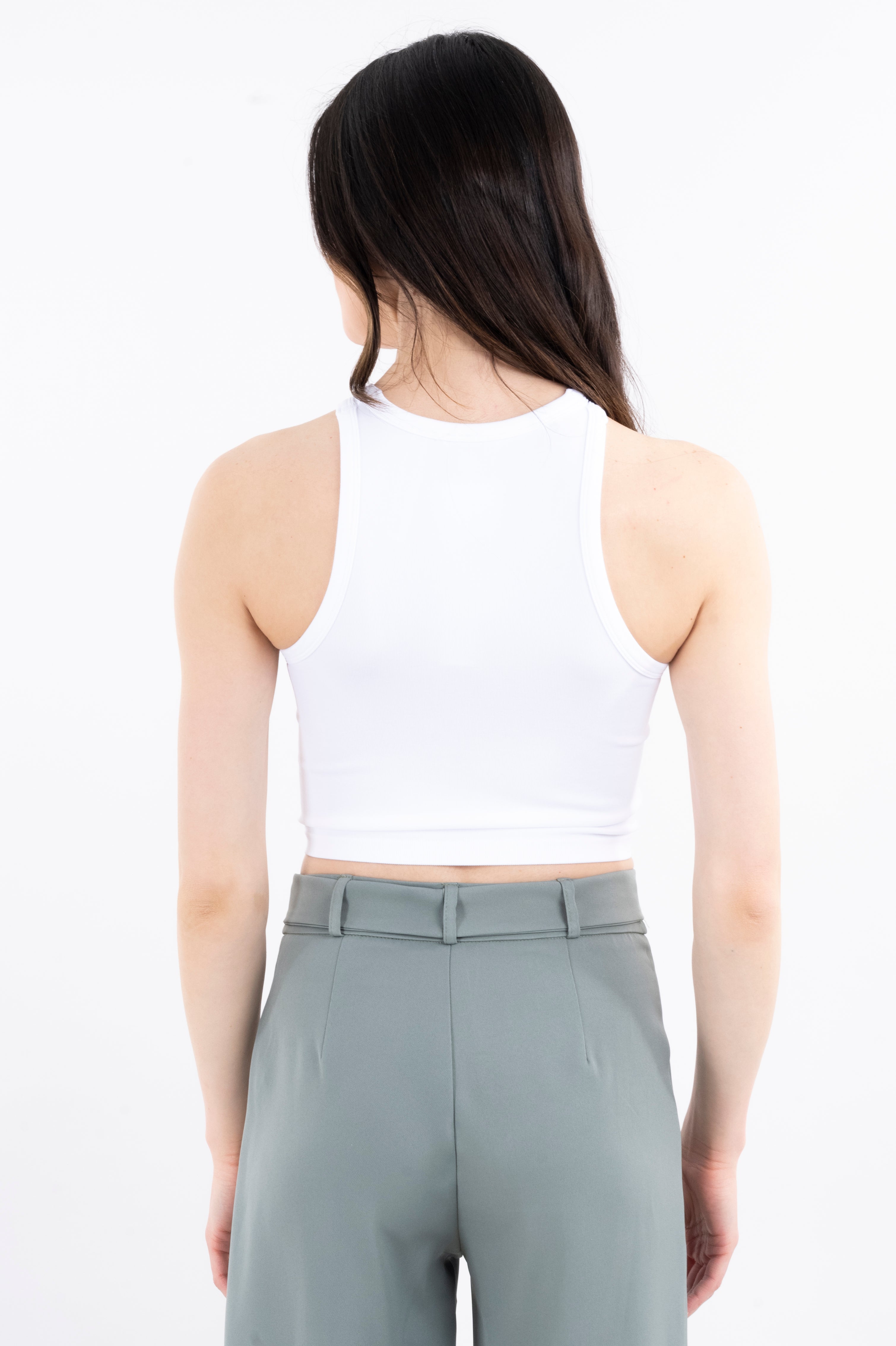 Top tank seamless liso BLANCO