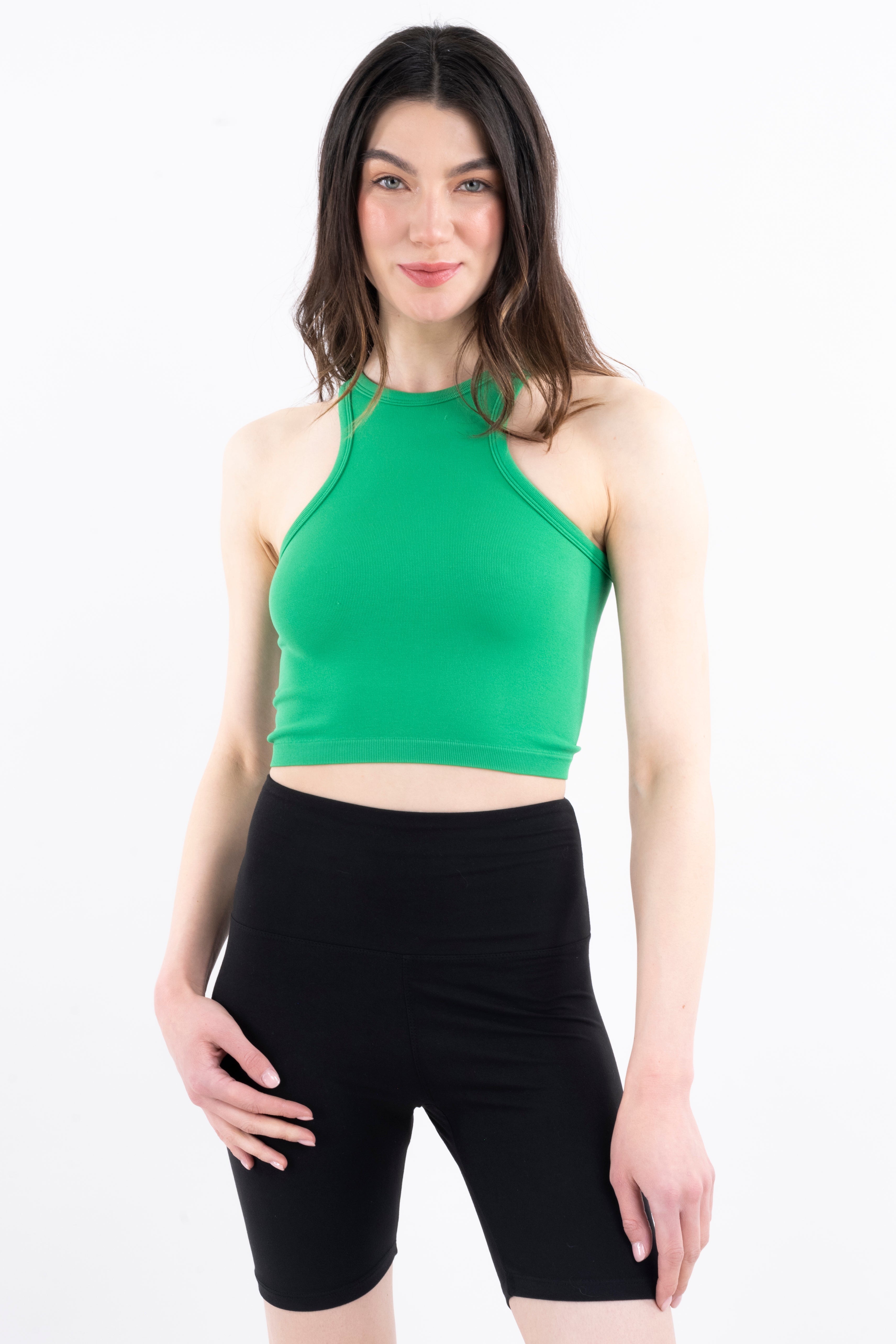 Top tank seamless liso VERDE