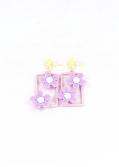 Arete Rectangulo Flores MORADO