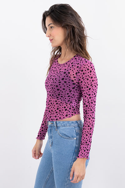 Top crop flores flock ROSA COMBO