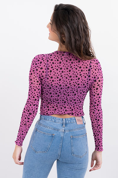 Top crop flores flock ROSA COMBO