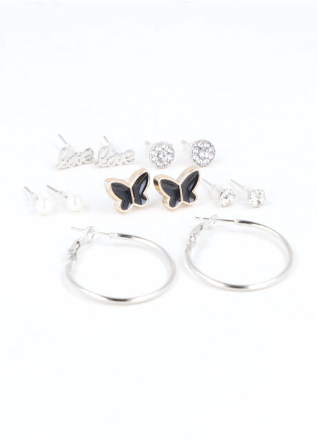 6Pr Mariposa Love PLATA