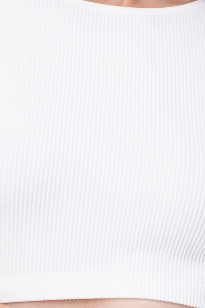 Top tank acanalado BLANCO