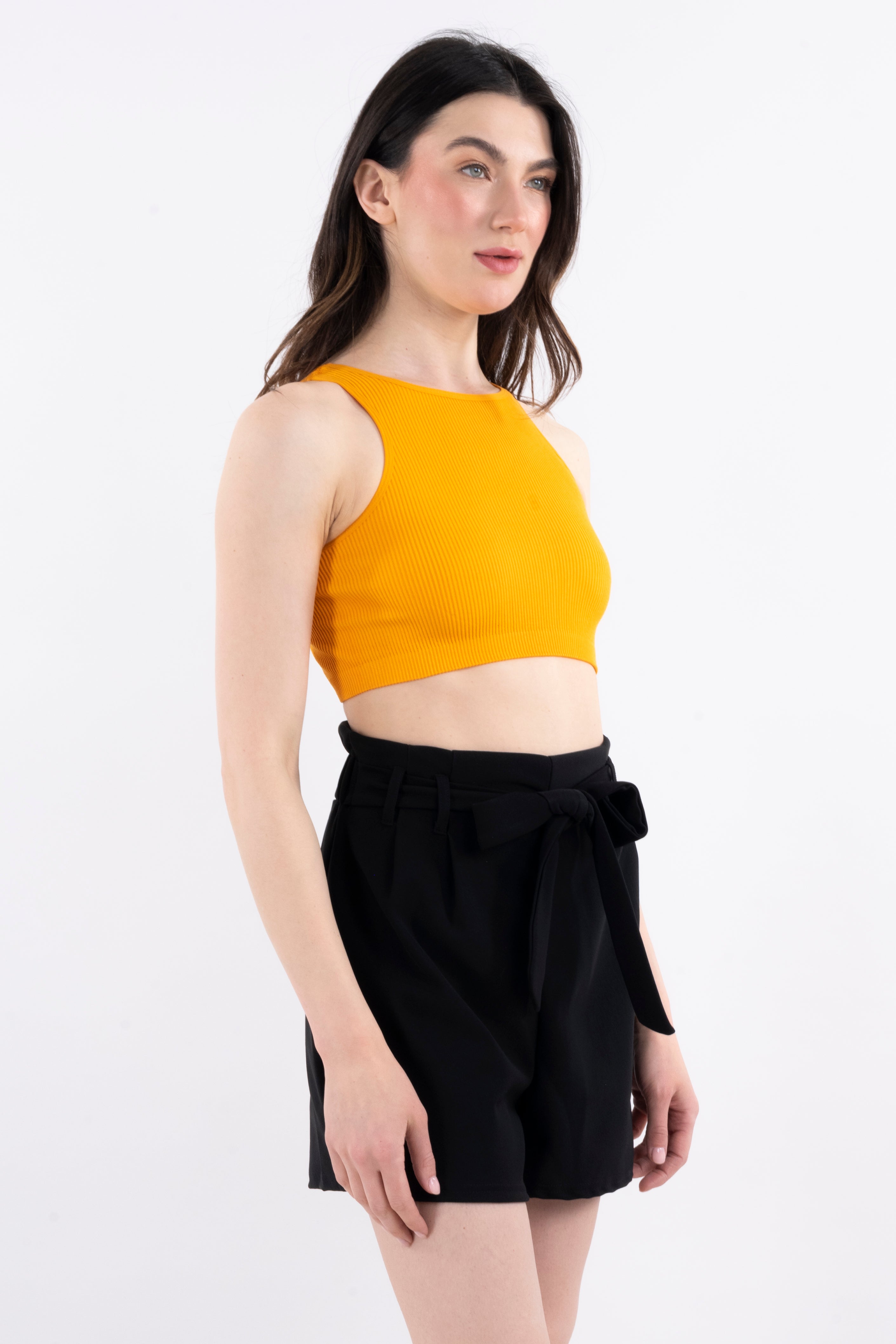 Top tank acanalado NARANJA
