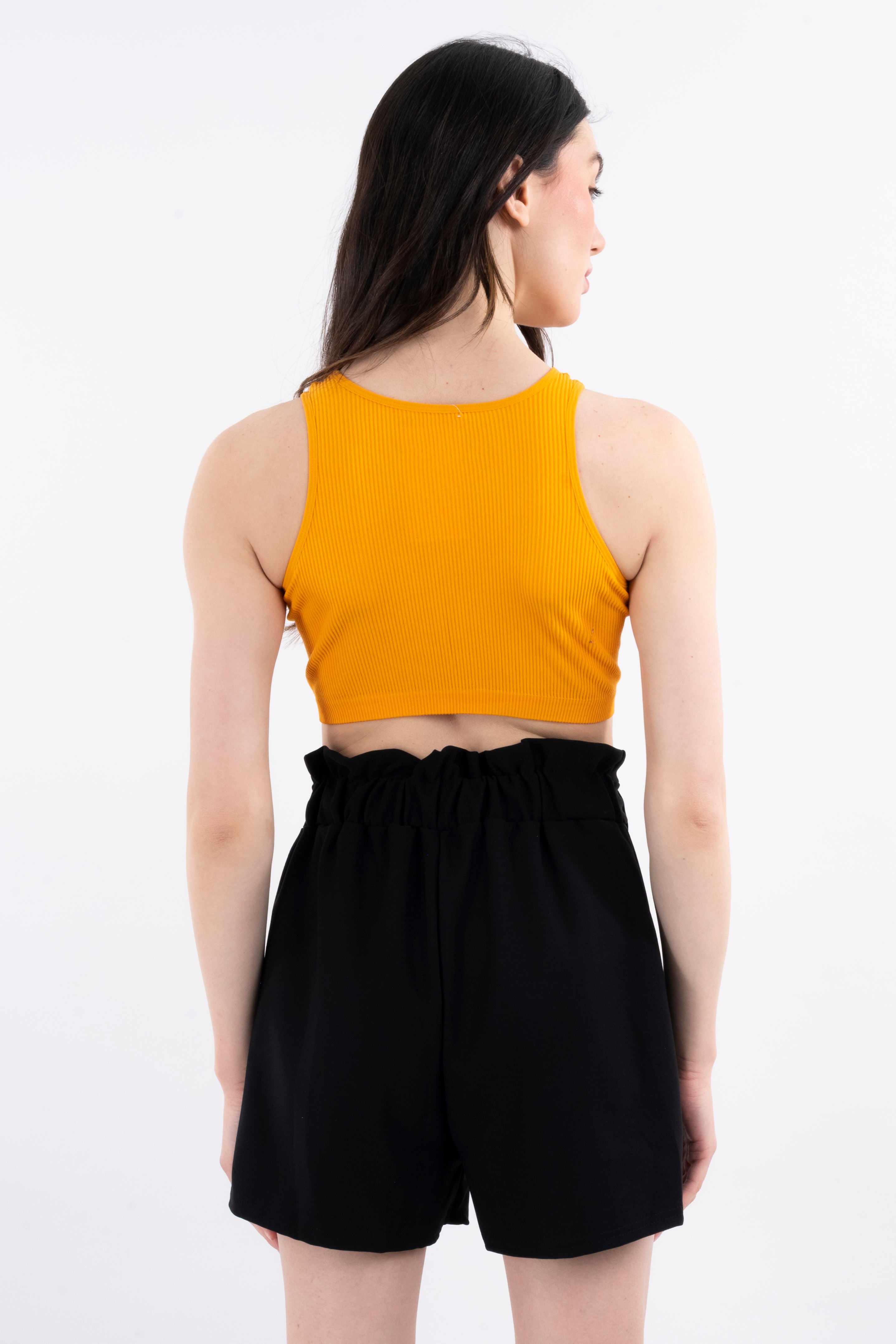 Top tank acanalado NARANJA