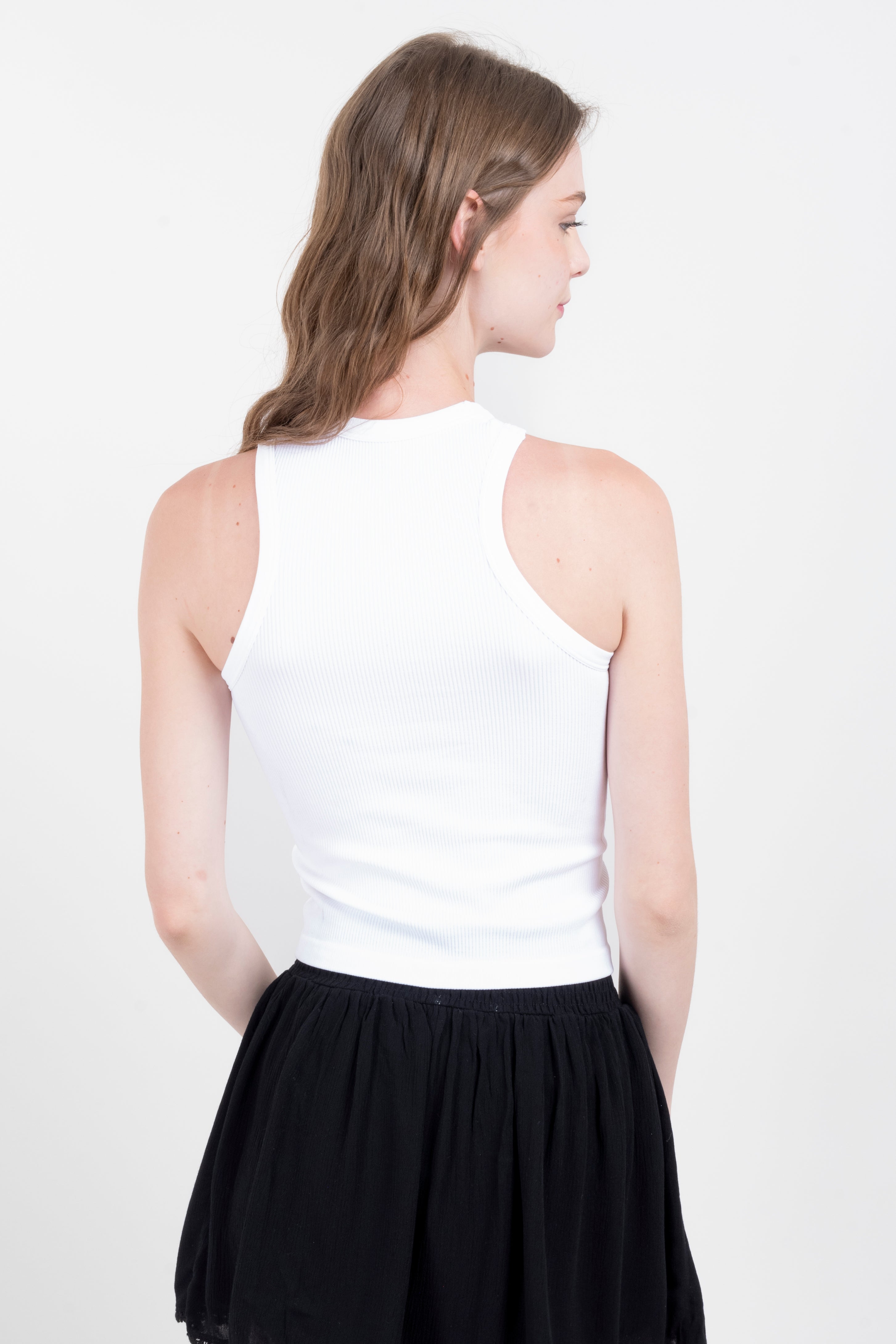 Top tank acanalado BLANCO