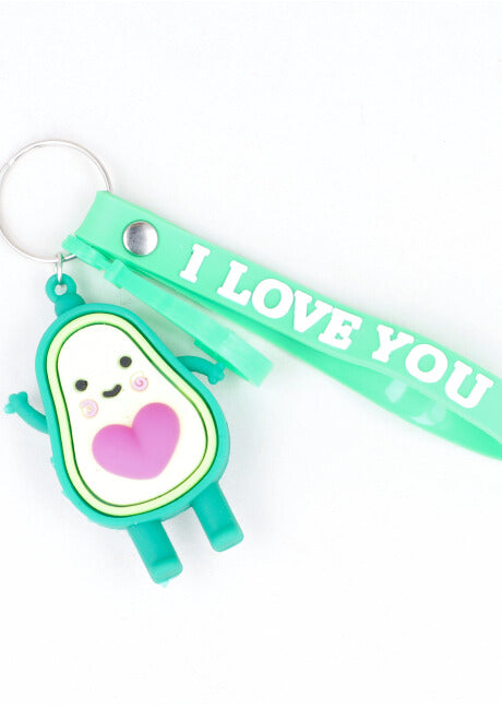 Llavero aguacate corazón