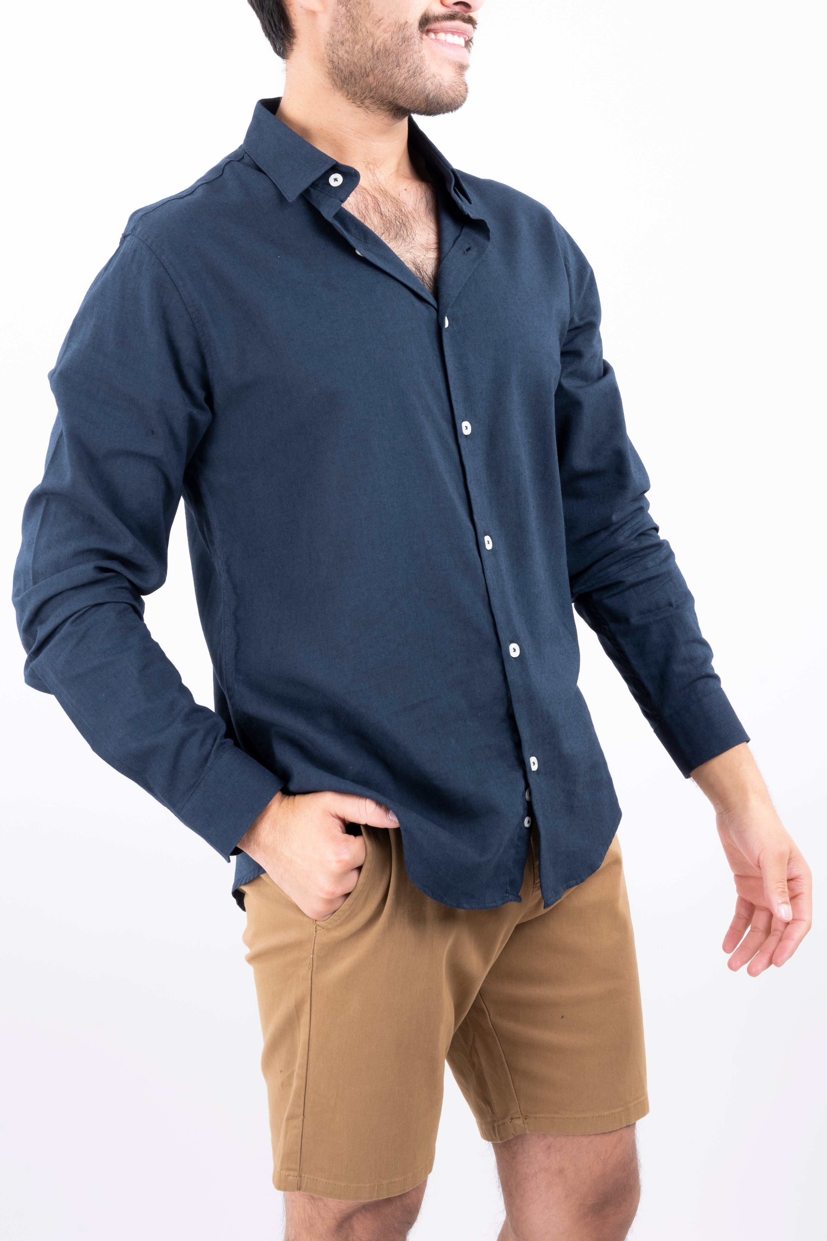 Camisa Chalis Manga Larga MARINO