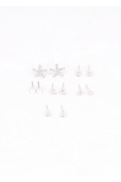 Set 6 pares aretes estrella