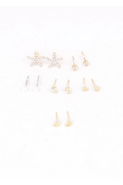 Set 6 pares aretes estrella