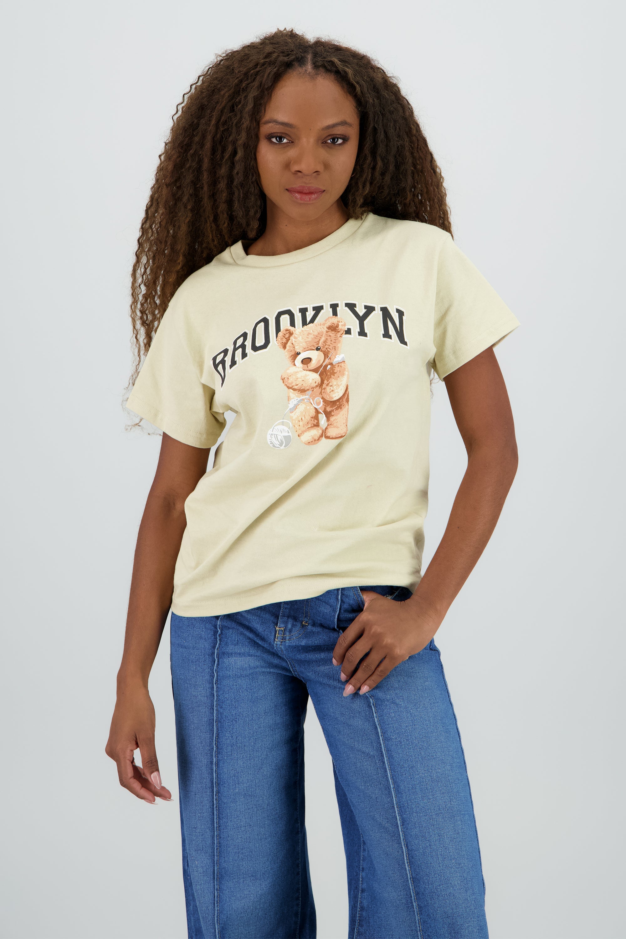 Playera manga corta osito Brooklyn