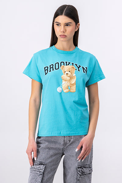 Playera manga corta osito Brooklyn