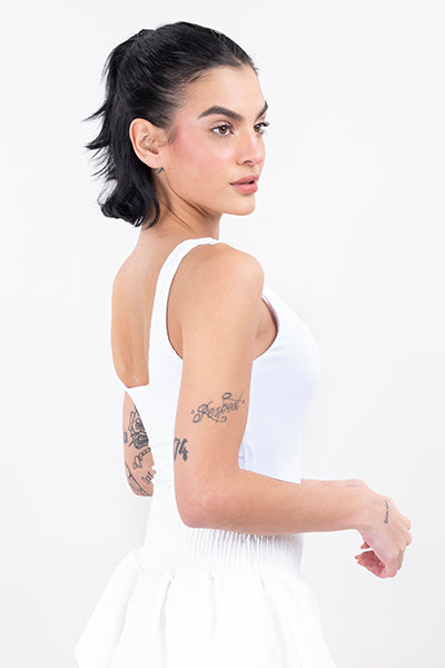 Bodysuit monocolor liso BLANCO