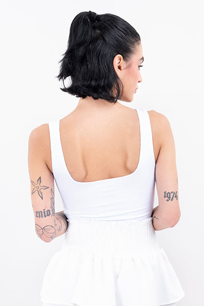 Bodysuit monocolor liso BLANCO