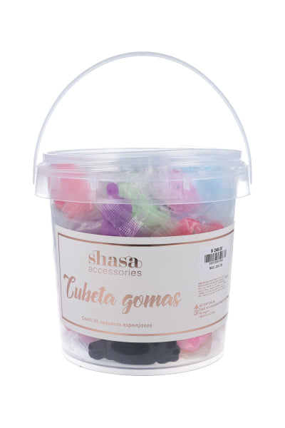 cubeta con 24 gummies